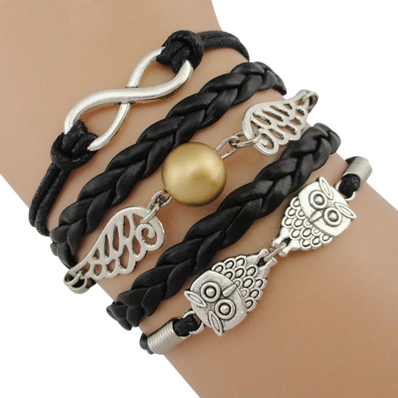 Factory Made Wedding Engagement Friendship Birthday Gift for Sisters Friends Grandma Mom Dad Leather Bracelets for Women