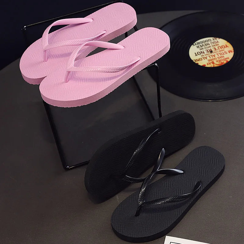 2022 New Women's slippers PVC Flip Flops Custom Beach slippers Pattern Flip Flop