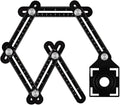 6-Sided Angle Measurement Tool Tile Hole Locator