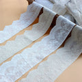 Wholesale High Quality White 100% Cotton Embroidery 3D Flower Lace Fabric With Eyelets for Clothing