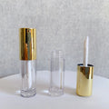 LZ Pack Promotion Stock 1.5ml Round Mini Empty Lipgloss Container Cute Gold Custom Label Lip Gloss Containers Tube