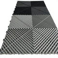Stylish Modern Interlocking Auto Detailing PP Flooring Tiles Anti-Slip Workshop Indoor/Outdoor Use Supermarket Garage Dalle