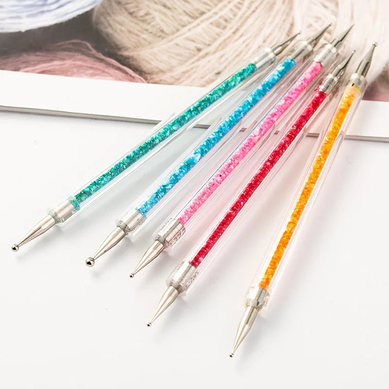 Nail Art Diy Tool Wax Pencil Manicure Dotting Tools Rhinestone Pick up Acrylic Nail Dotting Pen