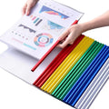 Clear Plastic A4 File Holder PP Material Slide Bar Folder Report Cover PVC Binder for School or Office Presentations