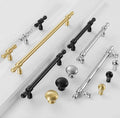 Hot Sale Gold Black Furniture Cupboard Drawer Chrome Cabinet Handles Brass