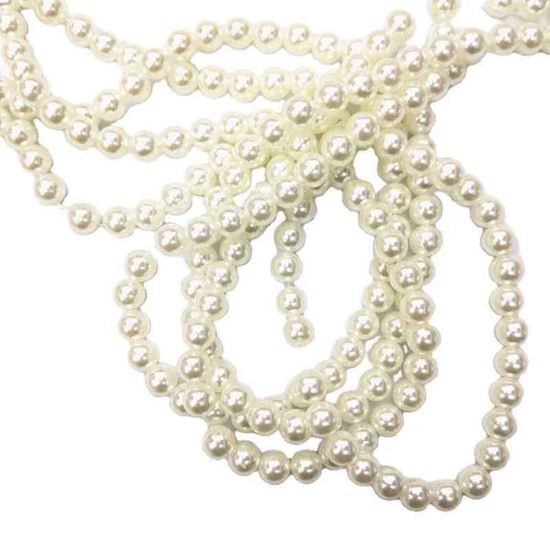 Cheap Wholesale Basic Plastic ABS Pearls Imitation Beads Straight Hole Jewelry Making Bag Decorative Diy Bulk Strand Loose Pearl