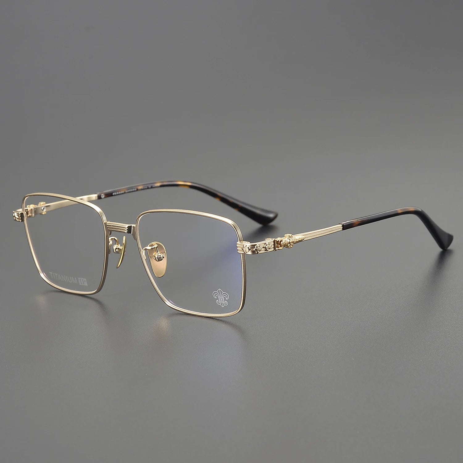 2025 New CH8044 Flat Lens Leopard Gold Titanium Acetate Reader Eye Frame Optical Latest Girl Glasses Fashion Eye Glass for Women