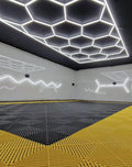Factory Sell Commercial Hexagon Led Light for Workshop Honeycomb Led Lights for Garage Ceiling Work Light for Car Detailing Shop