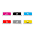 Ocbestjet 1000ML S-7280-S-7284 S-7313 Compatible Ink Cartridge With Ink for Riso Comcolor GD9630 GD9631 GD7330 Printer