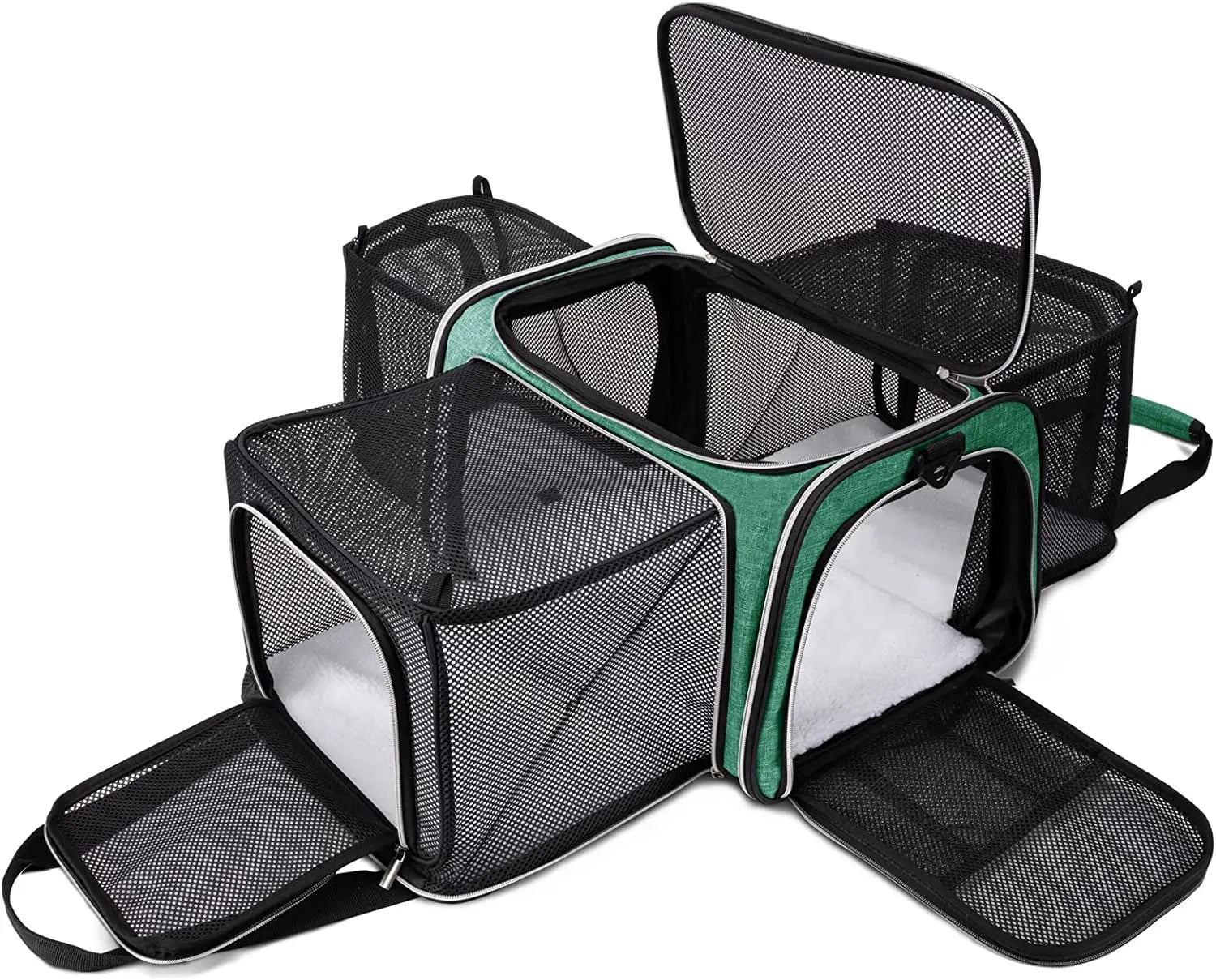 JW PET Hight Quality Customizedexpandable Pet Carrier Dog Bags for Traveling Cat Travel Carrier Great Ventilation Outdoor