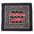 Low Moq Custom Printing 100% Cotton Polyester square Bandanas