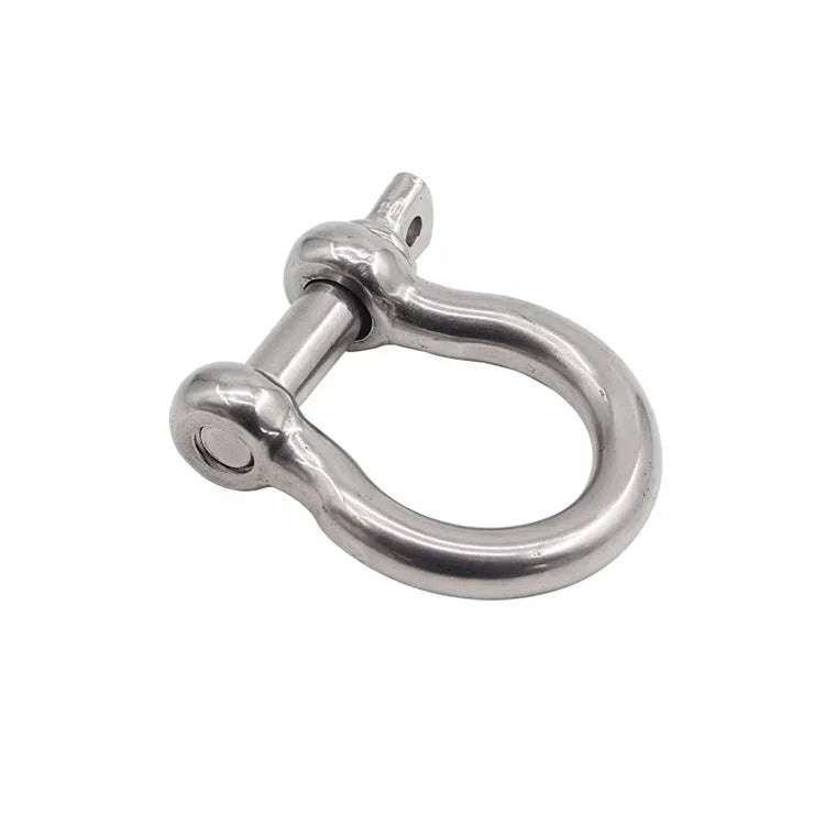 Factory Hot Sale European & US Type 304/316 Stainless Steel Bow Shackle with Screw Pin Forged for Mining & Heavy Industry
