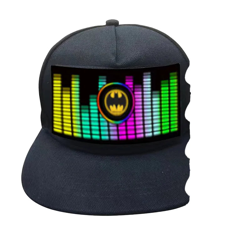 Adult Men's LED Light-Up Equalizer Baseball Cap Versatile for Sports Parties Casual Outings Beach Fishing & Business Outings