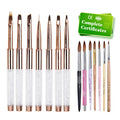 Factory Wholesale Custom Box Package Private Label High Quality Manicure Kit 100% Kolinsky French Acrylic Nail Brush Set for Art