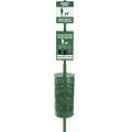 Commercial Aluminum Dog Poop Waste Station with Lockable Bag Dispenser and Storage Bucket Eco-Friendly Outdoor Use