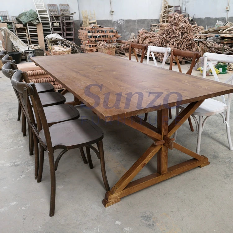 Pine Wood Demountable Farm Table
