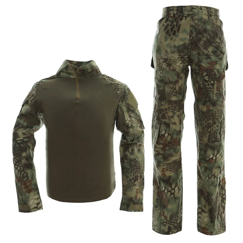 Manufacturers Wholesale Jungle Python Camouflage Tactical Style Clothing Tactical Suit/Uniform