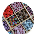 8/10/12/14/16/18/20/22mm Round Heart Shape Shiny White Color Chunky Resin Plastic Rhinestone Beads for Jewelry Making