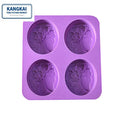 Hot Sale Food Grade Heat-Resistance Eco-Friendly 4 Cavity New Pattern Butterfly Shape Silicone Soap Moulds Candle Mould Candy
