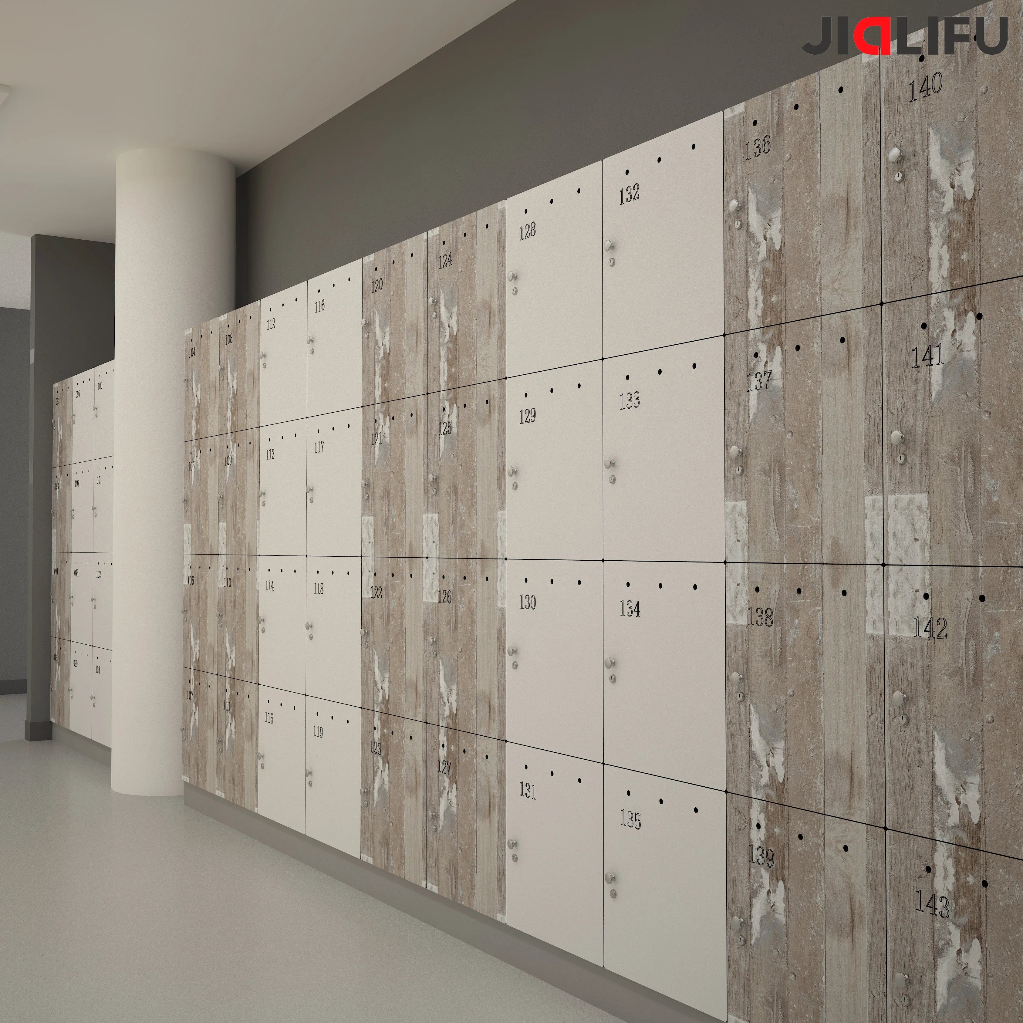Jialifu Custom Designed HPL Board Decorative Lockers for Office and School