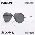 UV400 Gold Frame Wholesale Unisex Vintage Sun Glasses Popular Retro Metal Sunglasses with Mirrored pilot Design MegaBDM
