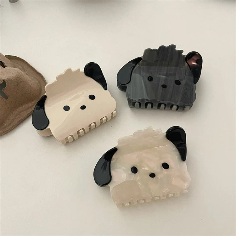 Wholesale Animal Dog Shape Cute Cat Cartoon Girls Woman Acetate Hair Claw Shark Claw Hair Claw