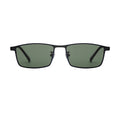 Classic Square Men's Designer Sunglasses with Pure Titanium Frame Gold Polarized Sun Glasses