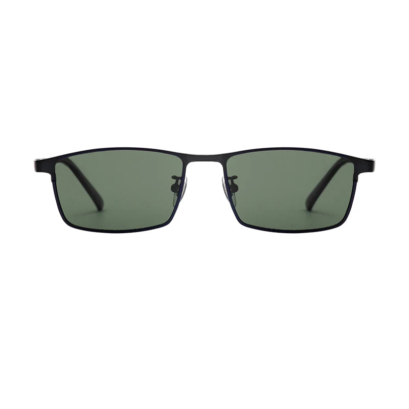 Classic Square Men's Designer Sunglasses with Pure Titanium Frame Gold Polarized Sun Glasses