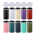 16oz Powder Coated Cola Can Cooler Frost Can Holder Vacuum Insulated Beer Can Cooler 3 in 1 Tumblers 4 in 1 Tumbler Mug