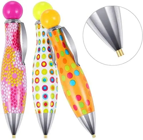 E-048-Sunfuture 6 Pcs 5D DIY Diamond Painting Drill Pen Tools Cute Bowling Design Drill Pen Set
