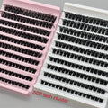 Sunland New Hot Handmade Self Grafting Lashes Extensions 50d-100d for Lash Clusters Premade Fan Diy 12 Rows