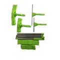 Professional Cleaning 3 in 1 Kit Double Sided Squeegee Microfiber Glass Window Squeegee Extendable