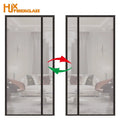 Reversible Screen Door Double-side Soft Plush Mesh Curtain Magnetic Curtain Door Screen Fiberglass Mosquito Net