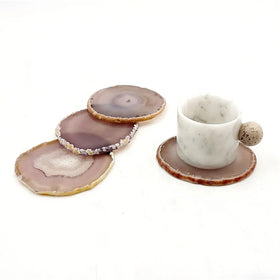Natural Onyx Agate coaster with Natural Agate Slice coaster Decoration Onyx Coasters