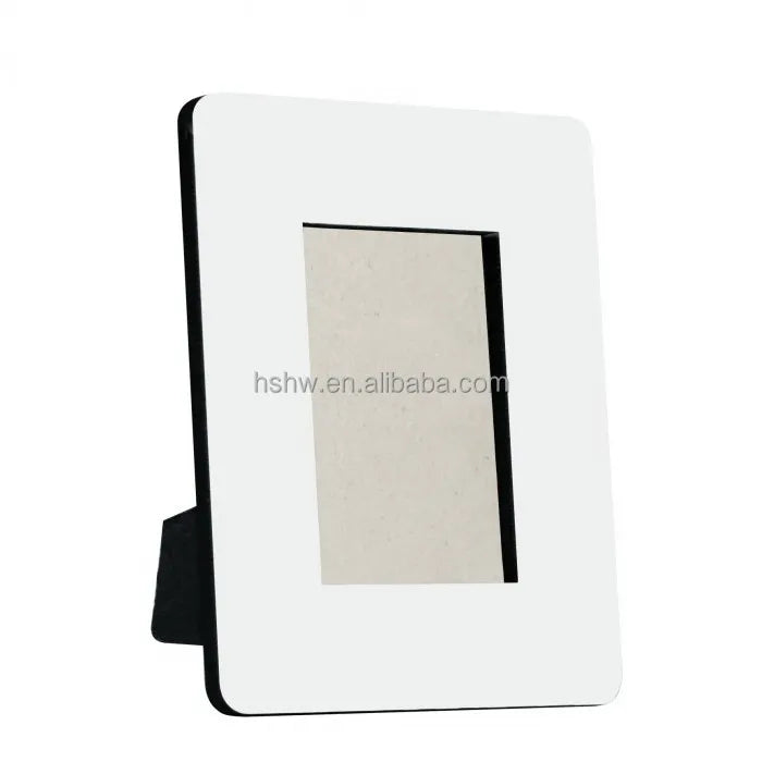 Custom MDF White Photo Frames Wood Promotional Products Blanks 8x10/W4x6 for Direct UV Printing Decorative Home Decor