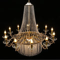New Wedding Props Ceiling Twelve-armed European Style Crystal Chandelier Hotel Banquet Hall Wedding Hall Decoration Lighting