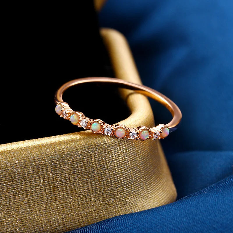 Factory Wholesale Popular Best-selling 925 Silver Men's Trendy Wedding Opal Gold Plated Gemstone Ring Natural Stone