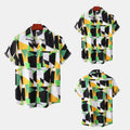 2022 New Men's Shirt Beach Style Casual Large Size Short Sleeve Printed Shirt for Men