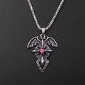 Hot Selling Hip Hop Cross Pendant Collar Necklace Devil Cross Stainless Steel Necklaces for Men
