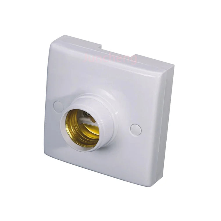 Table Lamp Light Part Lighting Components Different Style Anti-screw off PP Material E27 Flat Bottom Plastic Lamp Holder