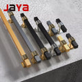 JAYA Knurled Door Brass Kitchen Handles Cabinet Hardware Modern Gold Handles for Cabinets Luxury Furniture Hardware Accessories
