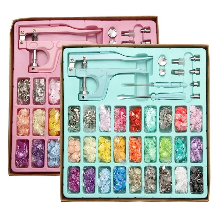Hot Sale T5 Resin Metal Snap Press Buttons Eyelets Set With Hand Pressure Pliers Installation Tool