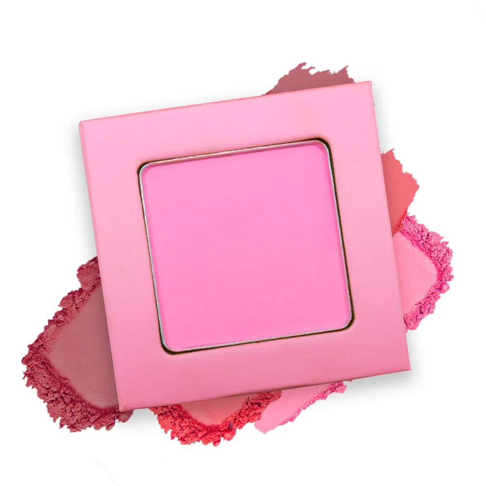 Custom Logo Pressed Powder Blusher 14 Colors Private Label High Pigment Waterproof Single Natural Blush Palette