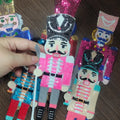New Nutcracker Sequin Patch Iron on Large Sequined Christmas Patches for Clothing