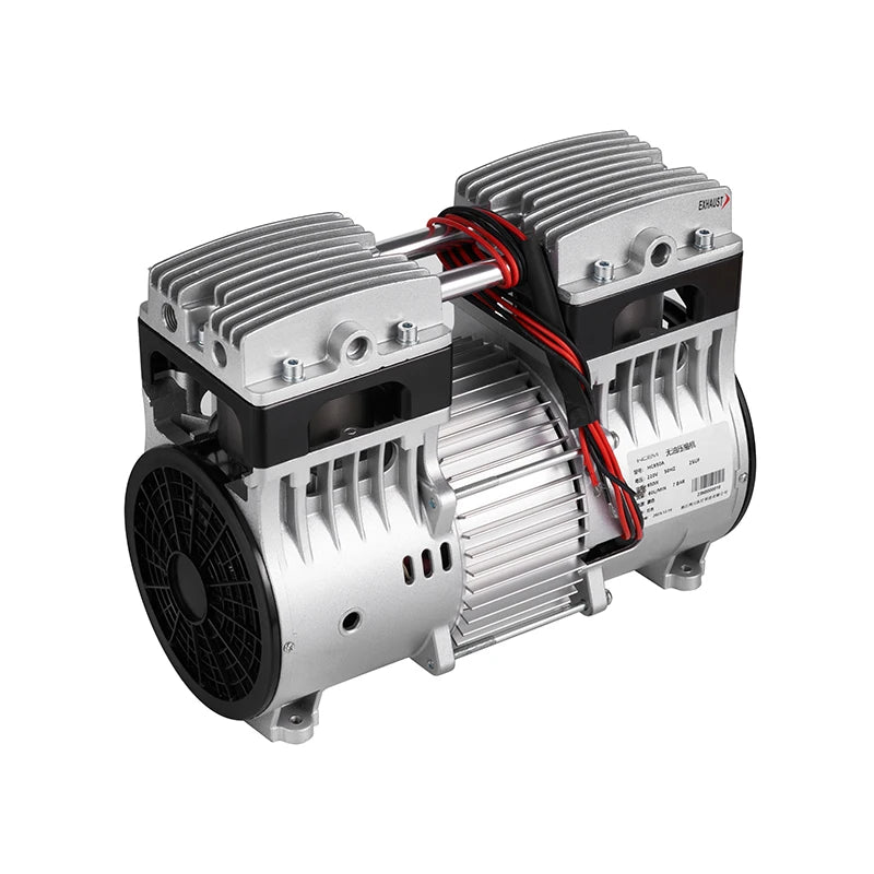 2024 HCEM Oil Free Pneumatic Piston Vacuum Pump 126LPM -92Kpa Customizable Copper Wire Motor