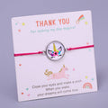 Make a Wish Bracelet Jewelry Flamingo Pineapple Bird Feather Tree of Life Mermaid Unicorn Charm Men Bracelets for Women