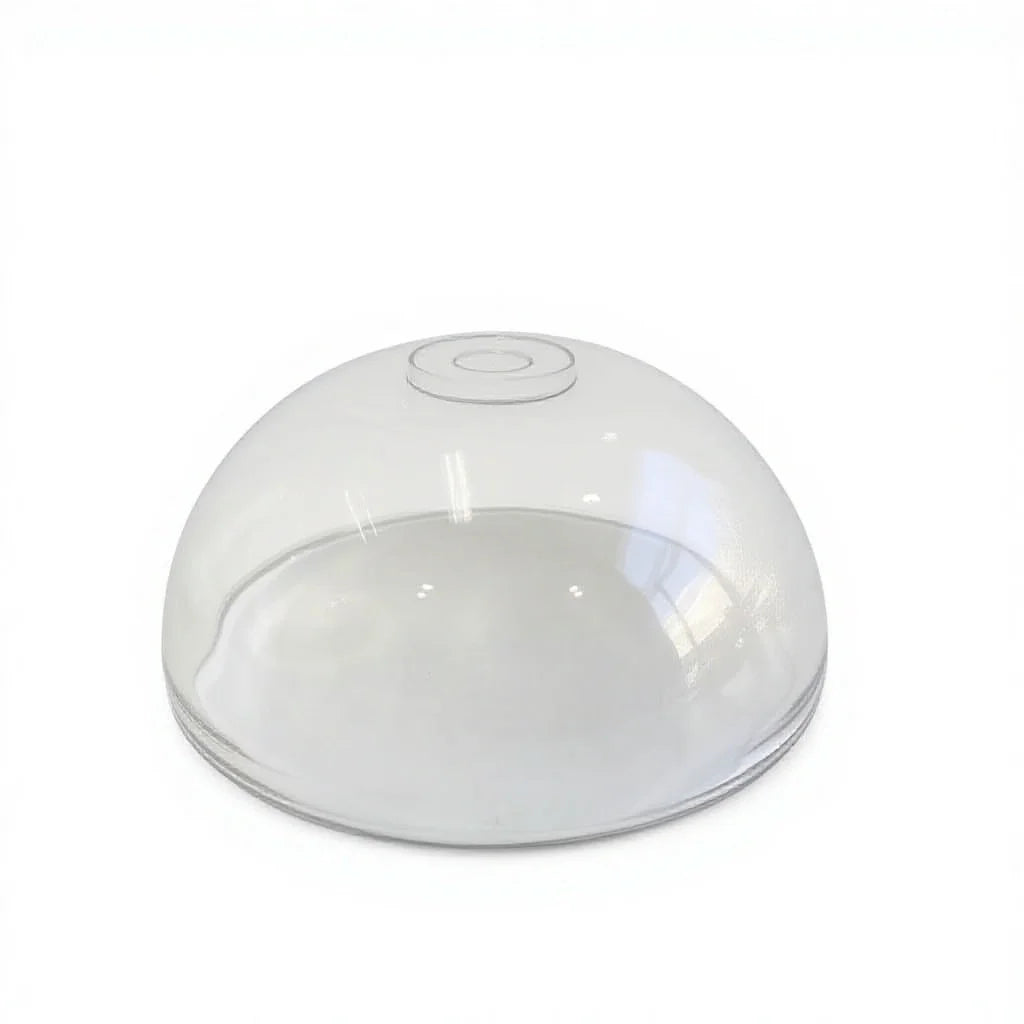 Traditional Chinese Handmade Coastal Minimalist Glass Lamp Shade Clear Half Sphere Blown Eco-Friendly Lighting