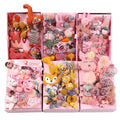 Yiwu Factory Wholesale Kids Hair Accessories 18 Pcs Baby Hair Clip Bows Gift Set Hair Accessories