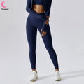 Women's High Waist Yoga Pants Trinity Buttery Soft Compression Leggings with Tummy Control Solid Pattern Workout Leggings