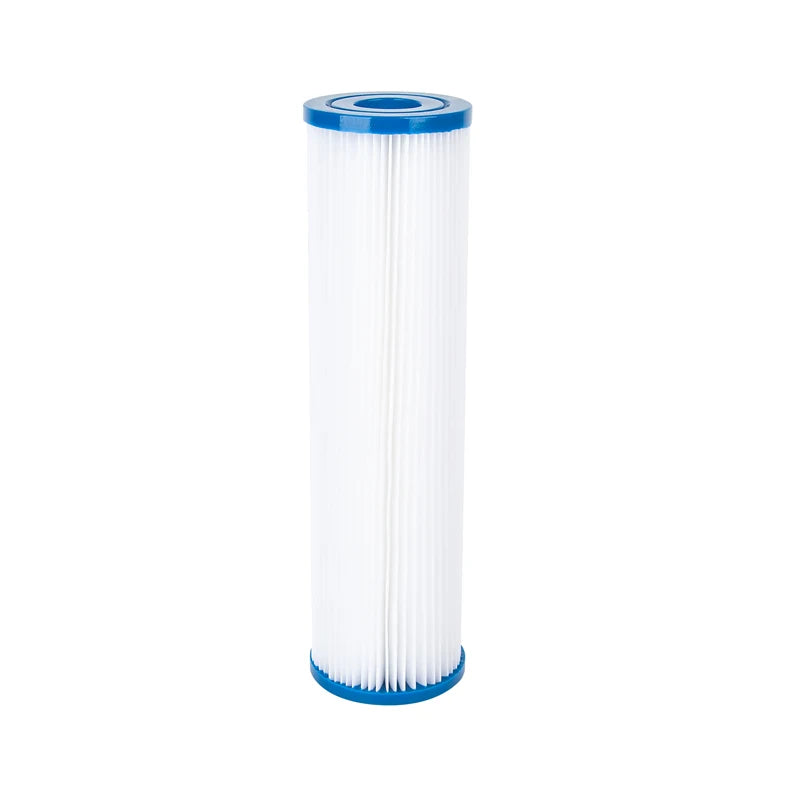 Hee Yoo HY-10 Washable PE Polyester 2.5x10 Pleated Poly Sediment 5/10/20 Micron Water Filter Cartridge for Household & Hotel Use